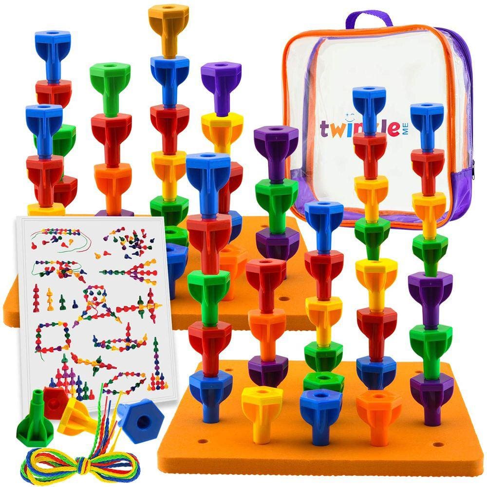 Conjunto de jogos de tabuleiro Peg Twinkle me Jumbo Pack com 48 pinos e 2 javalis