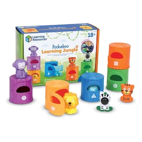 Recursos de aprendizagem de brinquedos didáticos Peekaboo Learning Jungle