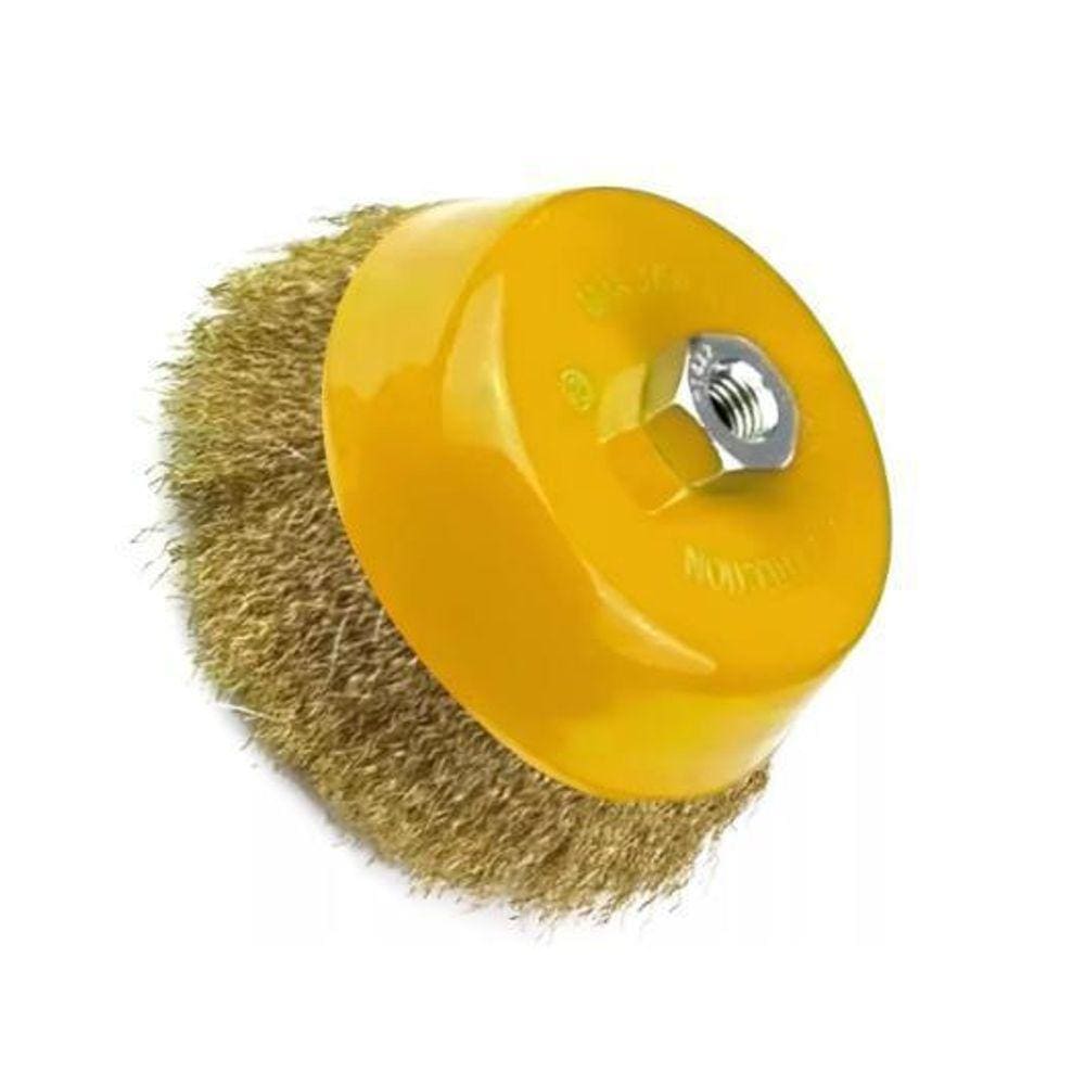 Escova De Aço Ondulado Copo 2.1/2 X 64Mm Esmerilhadeira