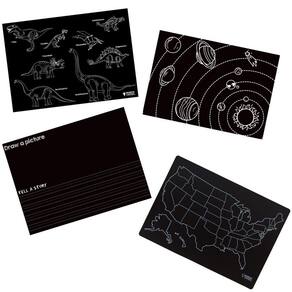 Placemats de tabuleiro Imagination Starters 4/Pkg-Black
