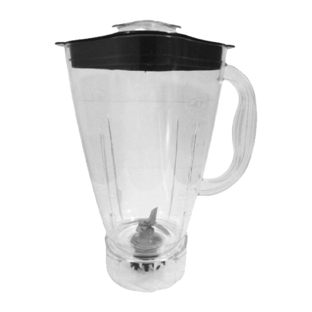 Copo Liquidificador Walita Problend 6 RI2240/2244 Translucido Tampa Preta
