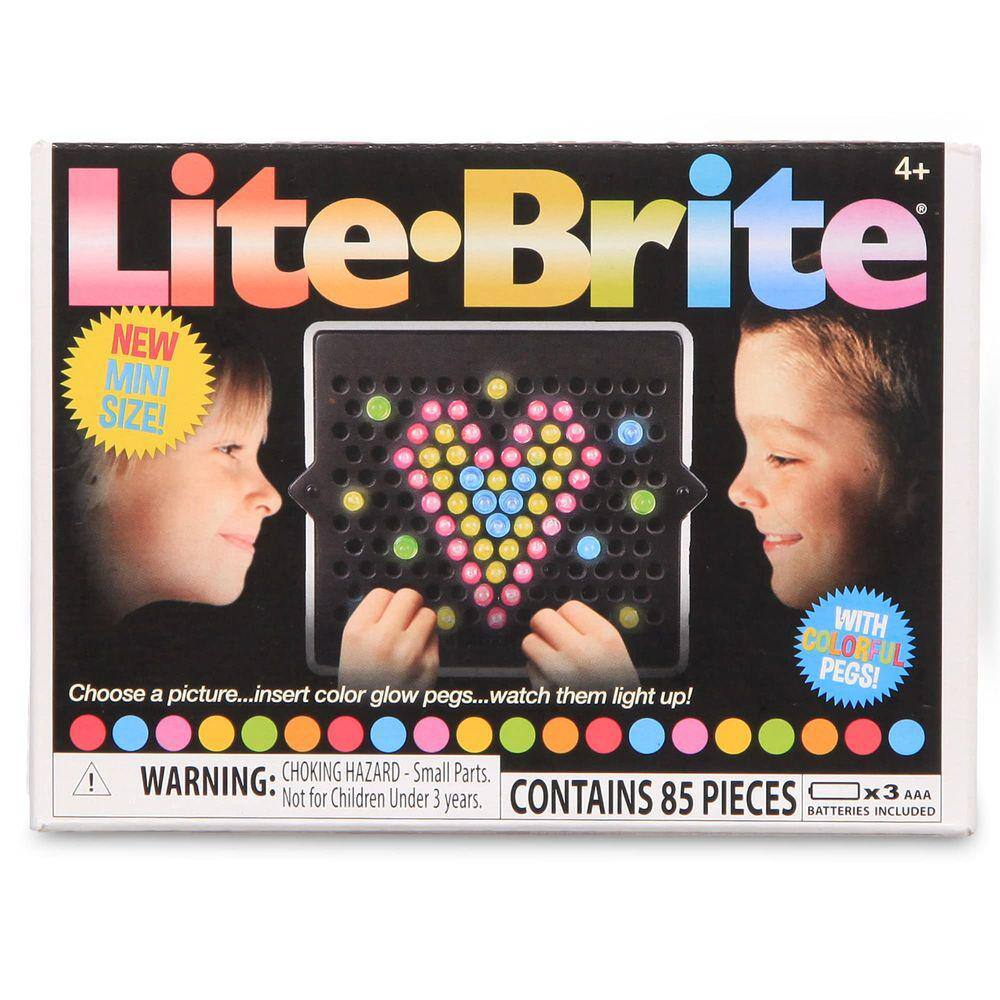 Prancheta de desenho Lite-Brite Mini LED com cores para crianças de 4 anos ou mais