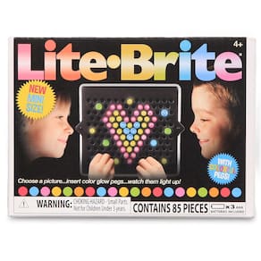 Prancheta de desenho Lite-Brite Mini LED com cores para crianças de 4 anos ou mais