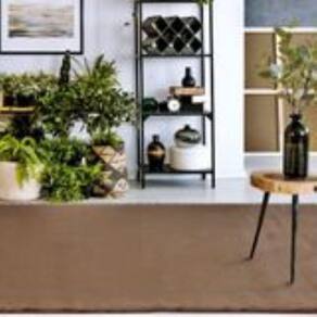 Tapete Para Sala-Quarto Aconchego 03 50X80 Bege Felpudo - Edantex