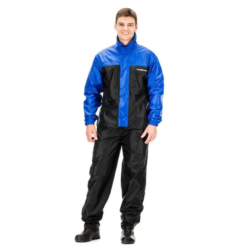 Capa Chuva de Nylon Motoqueiro Pantaneiro PR/AZ Royal EX - 1300CEX