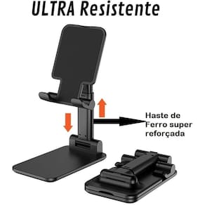 Suporte Para Celular Ergonômico dobrável Portátil Celular ou tablet Ajustável Mesa