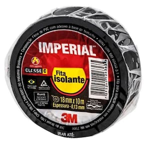 Fita Isolante Imperial Slim 3M 10 rolos 18mm x 10m