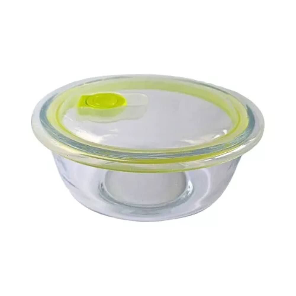 Pote de Vidro Hermetico Bpa Free Tampa com Válvula Redondo 650ml - Monaliza