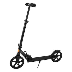 Patinete Radical Teen Dm Toys Preto em Aluminio Dobrável
