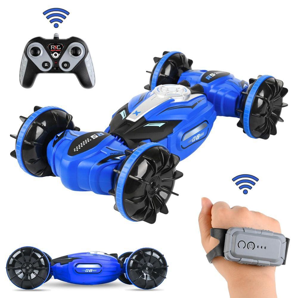 Sensor de gestos de controle remoto RC Stunt Cars VTJhang azul