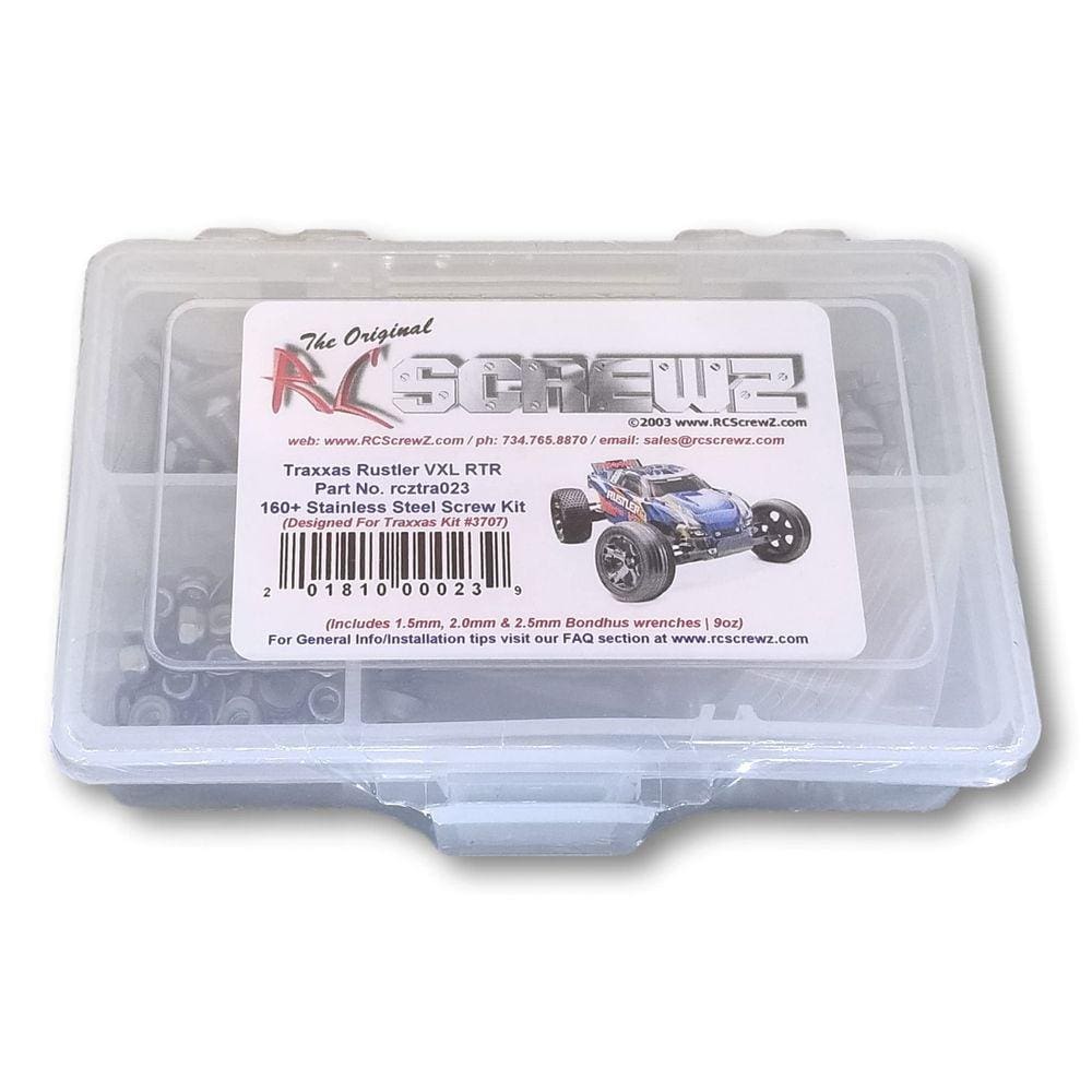 Kit de parafusos RC ScrewZ em aço inoxidável para Traxxas Rustler VXL
