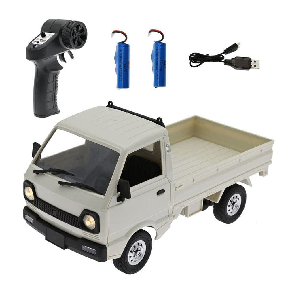Mini-caminhão RC Car KAROYD WPL D12mini 1/16 2,4 Ghz branco