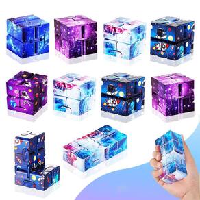 Brinquedo Fidget MEZHOBBY Galaxy Infinity Cube 12 peças
