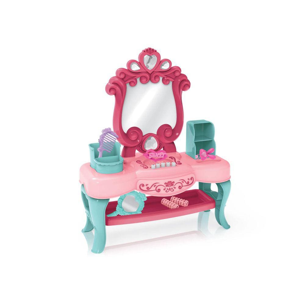 Vanity Playset Nothing But Fun Toys Let`s Pretend com 6 peças