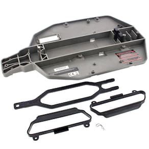 Chassi cinza de áudio integrado RC Car Traxxas Slash 2WD