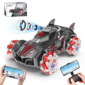 RC Car NIGHT Lions TECH com rotação de 360° com câmera para crianças