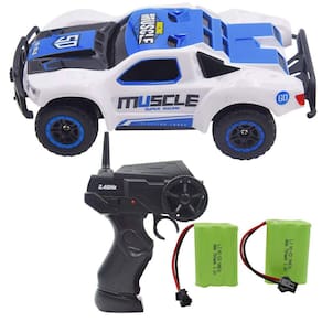 Carro RC Blomiky D143 1:43 Escala 9 MPH Alta Velocidade 4WD Azul Whi