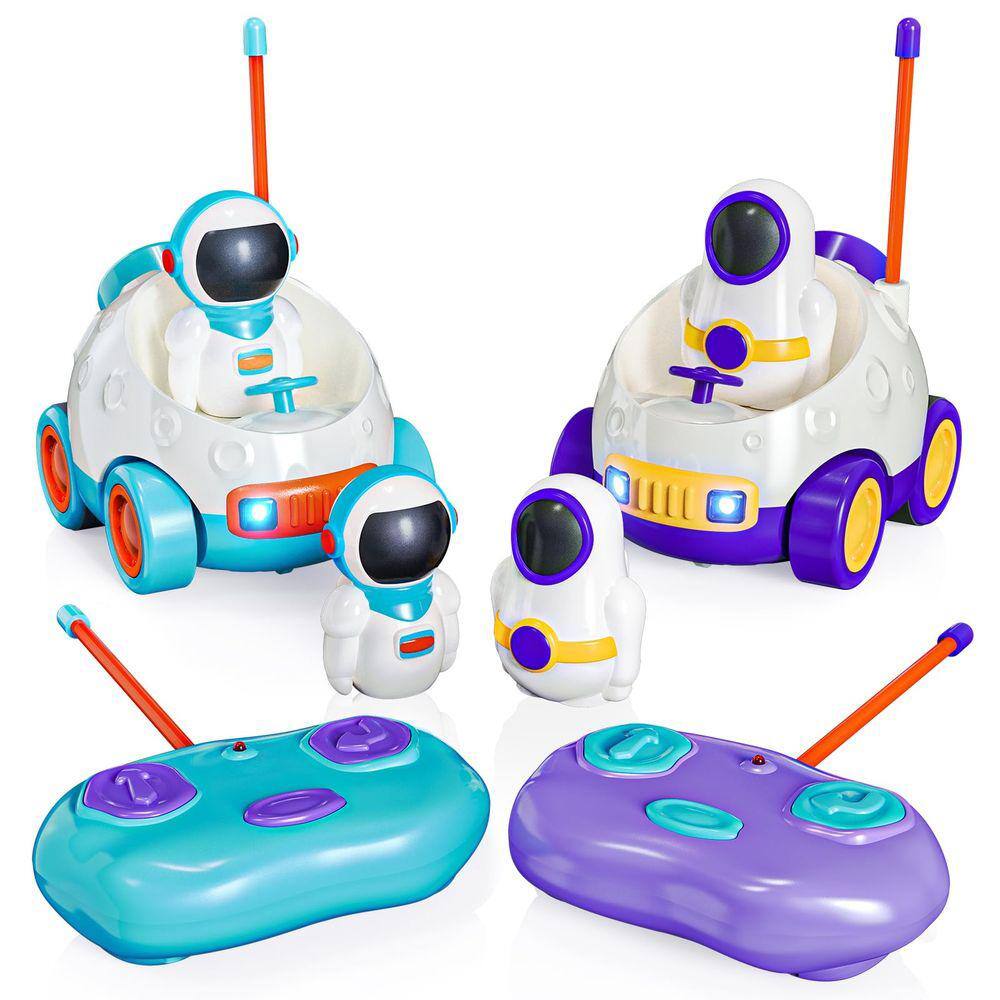 Carro de controle remoto Tecnock Astronaut, pacote com 2 unidades para crianças de 2 a 5 anos