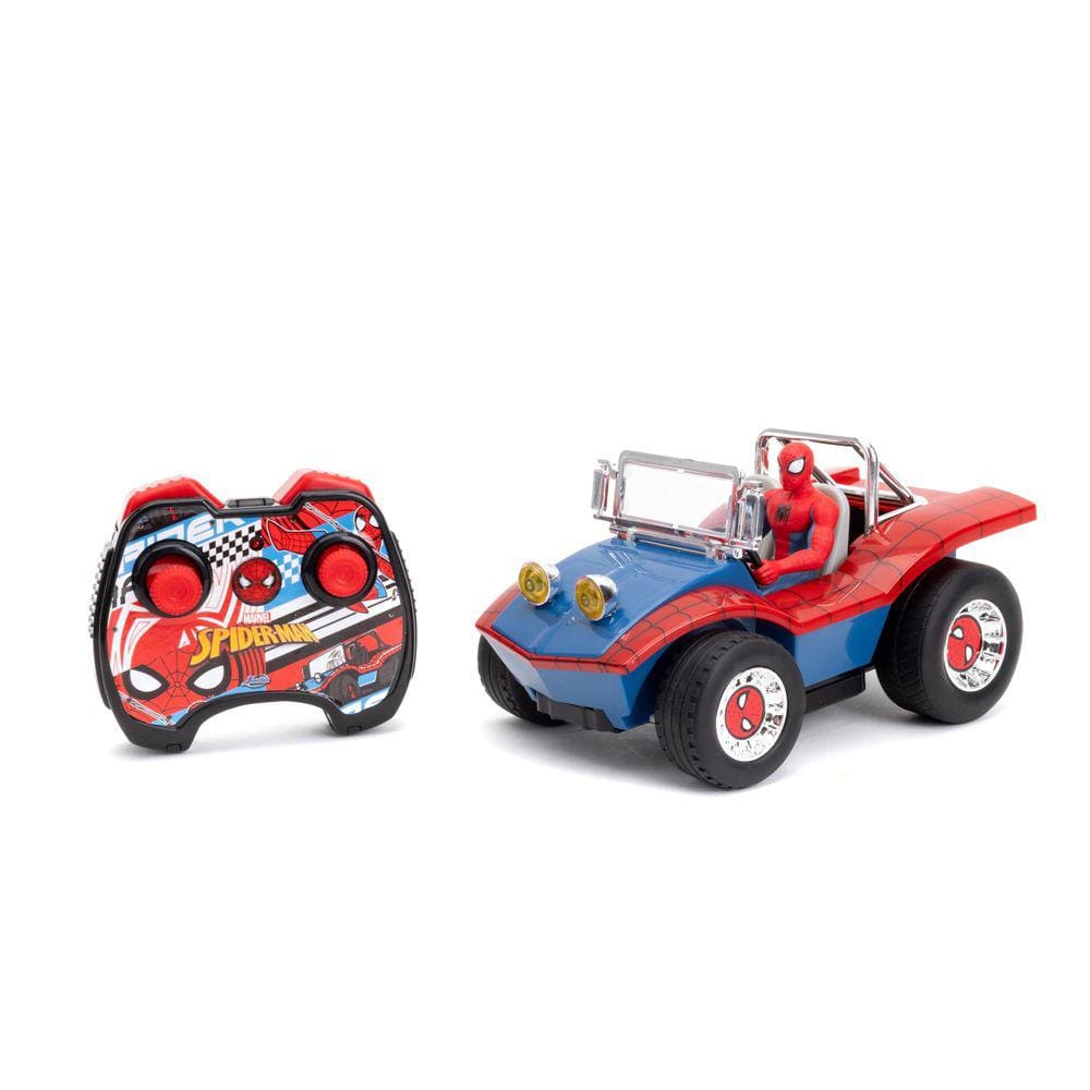 Carro de controle de rádio RC Jada Toys Marvel Spider-Man Buggy 1:24