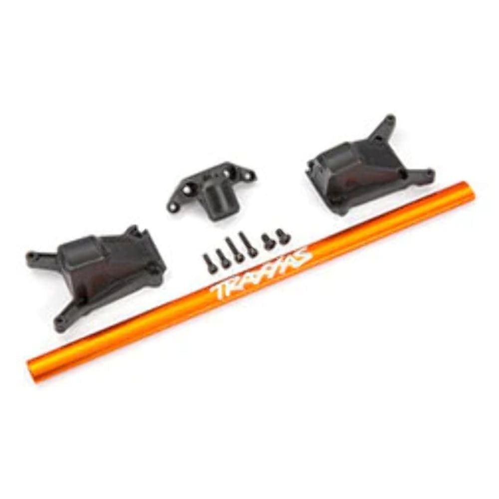 Kit de suporte de chassi Traxxas 6730 em alumínio pesado laranja