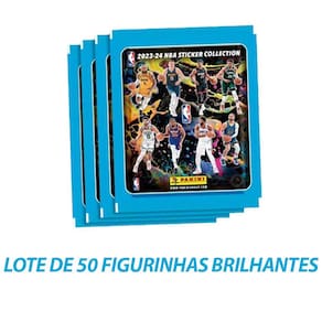 Lote De 50 Figurinhas Brilhantes Nba 23-24 Sticker Collection