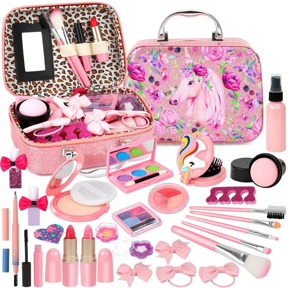 Kit de maquiagem Joyada Kids Girl com bolsa de cosméticos de 4 a 10 anos