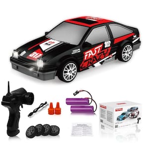 Carro RC Drift Desdoni 2,4 GHz em escala 1:24 4WD 15KM/H com luz LED