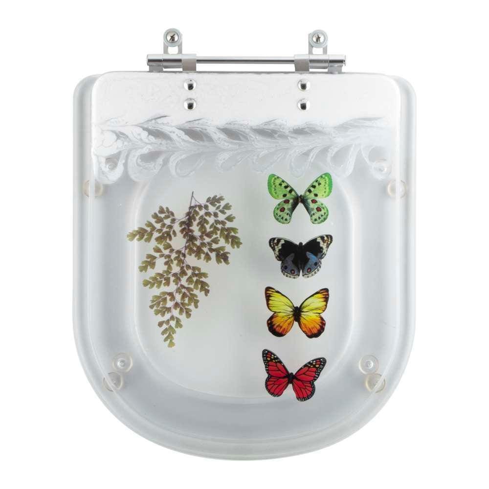 Tampa de Vaso Acrílico Decorado Flox Transparente para Fiori