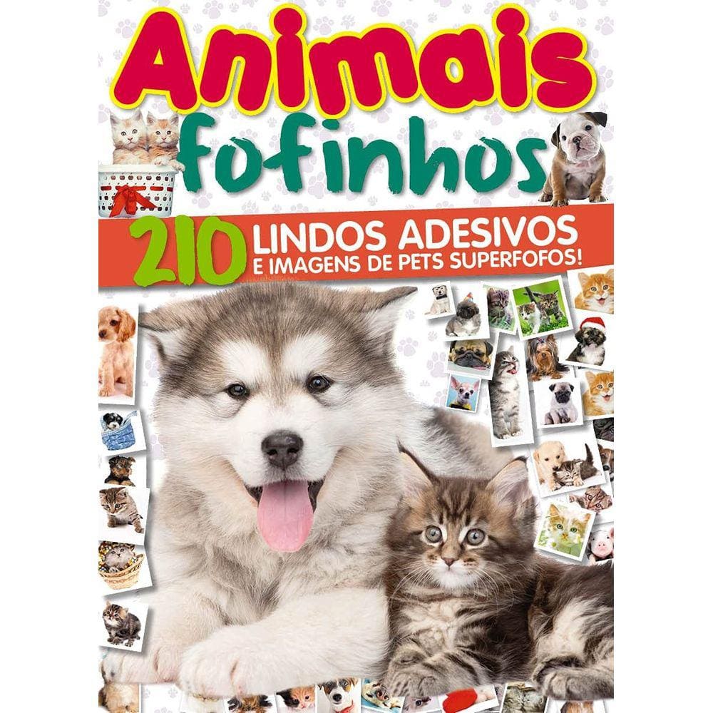 Livro de Adesivos - Animais Fofinhos