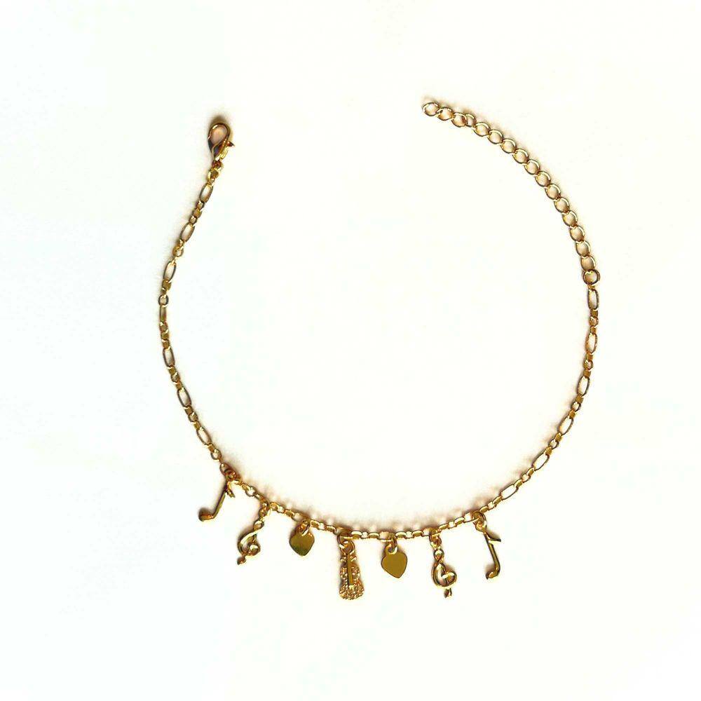 Pulseira Notas- Banhado em Ouro 18k
