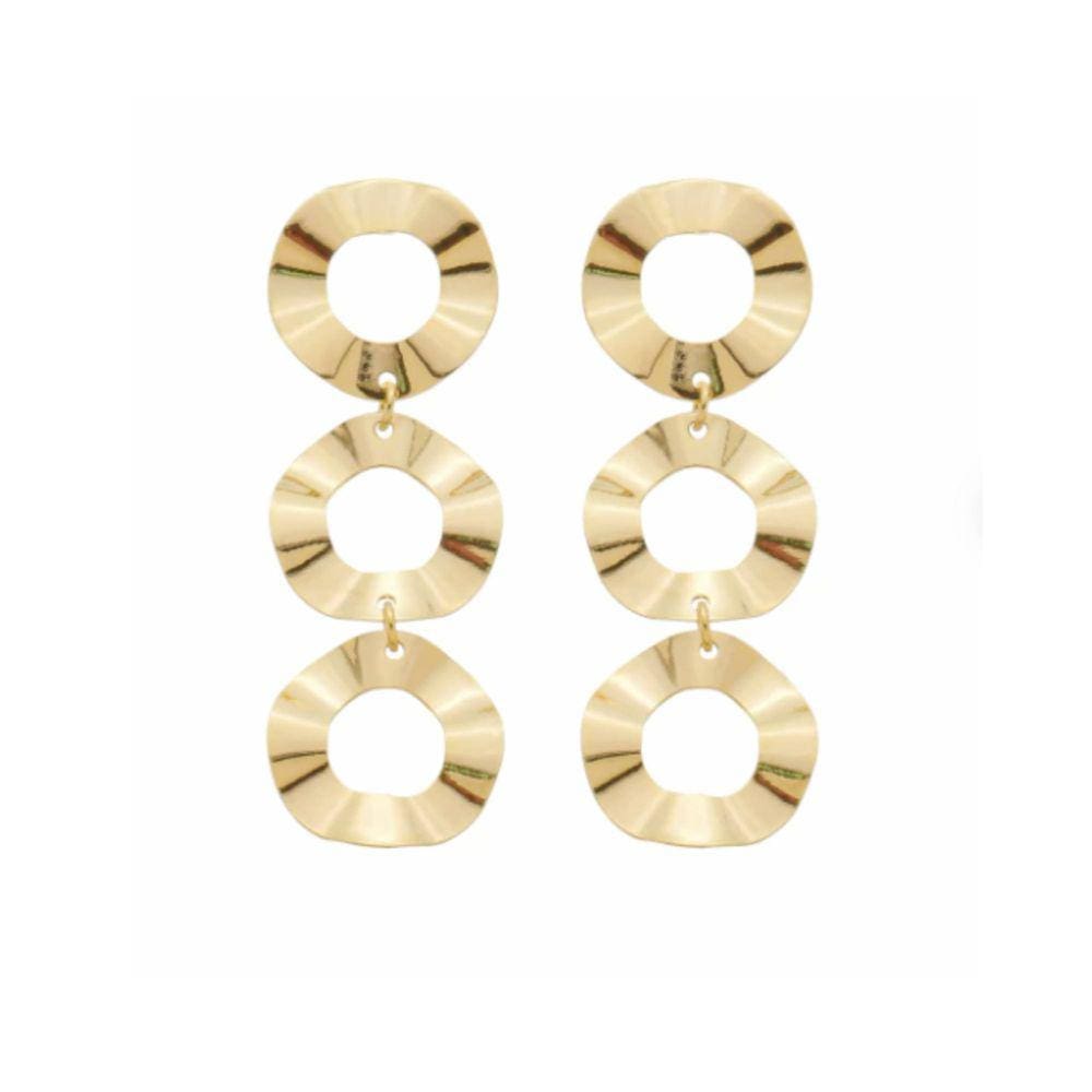 Brinco Chapinha - Banhado em Ouro 18k