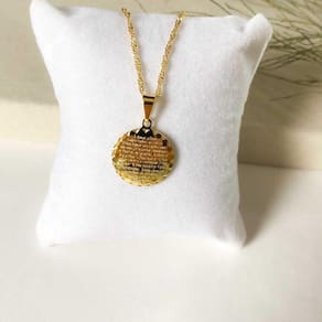Colar com Pingente 10 Mandamentos - Banhado em Ouro 18k