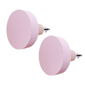 2 Ganchos bola pendurador cabide rosa bebê boho rosê nude