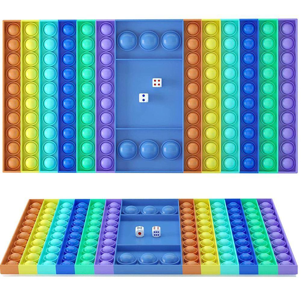 Jogo de xadrez Fidget Toy bvcat Big Pop com tabuleiro de xadrez Dice Jumbo