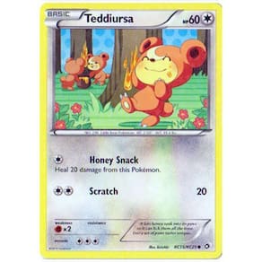 Carta colecionável Pokémon Legendary Treasures Teddiursa RC15/RC25