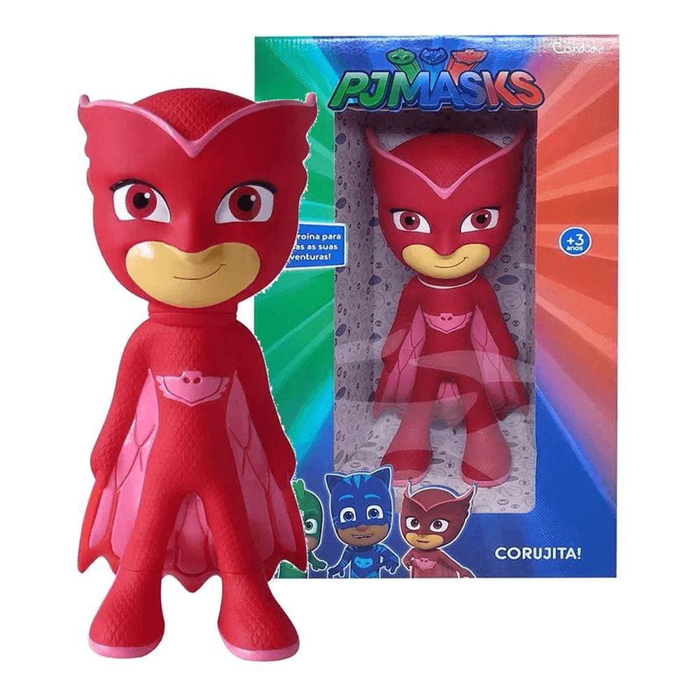 Boneco Vinil Pj Masks Corujita Ninja 40cm Candide