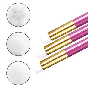 Kit 3 Pincéis Limpeza De Alongamento De Cílios Makeup Argila
