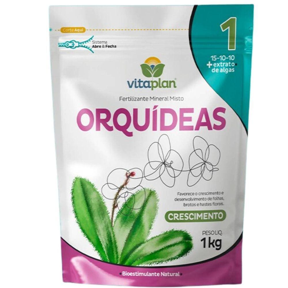 Adubo para CRESCIMENTO das Orquídeas (1Kg) VITAPLAN