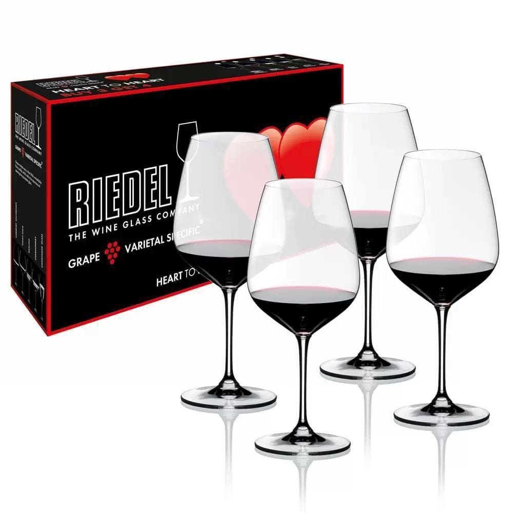 Conjunto 4 Taças Riedel Cabernet Sauvignon Heart To Heart