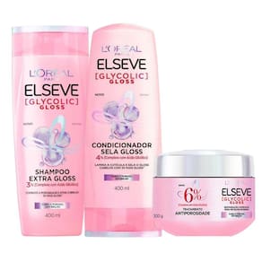 Kit Elseve Glycolic Gloss Com 3