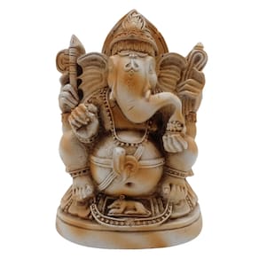 Ganesha Gordo Metade - Bege