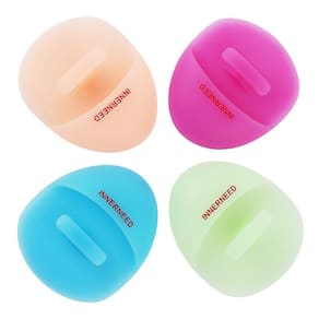 Escova massageadora e limpadora facial de silicone INNERNEED (pacote com