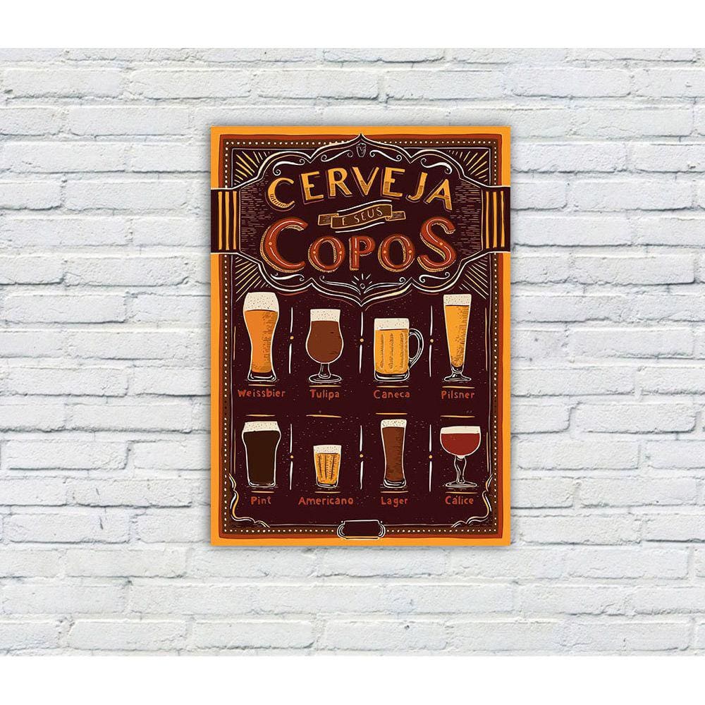 Placa Decorativa MDF Tema Cerveja 04