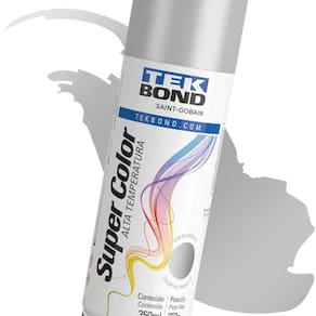 Tinta Spray Alta Temperatura 350ml Alumínio Tekbond