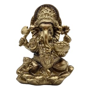 Ganesha Sentado - Dourado