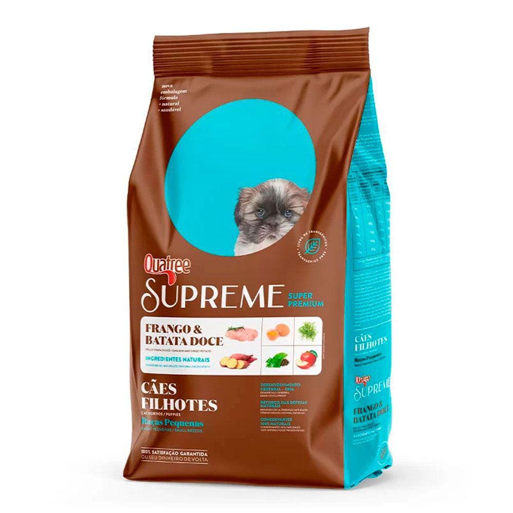 Ração Quatree Supreme Cães Filhotes Raças Pequenas 15kg