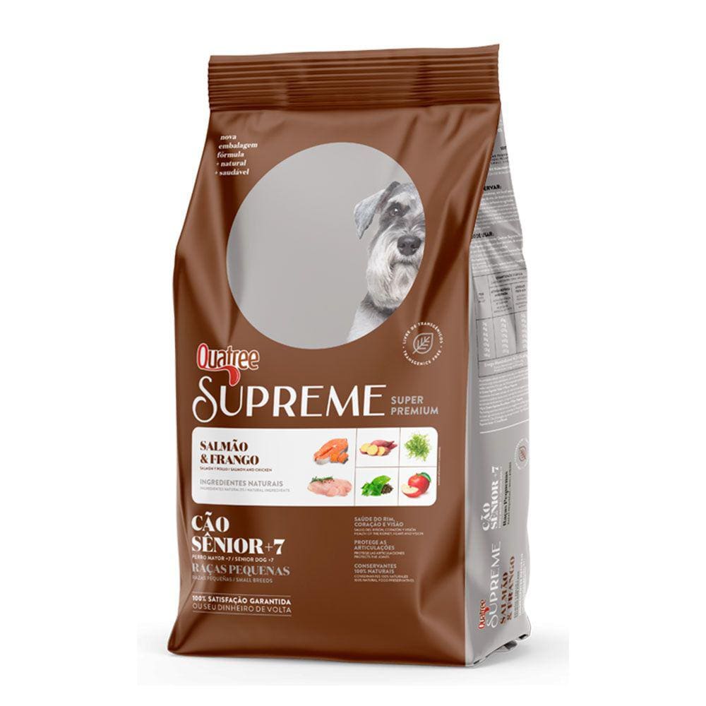 Ração Quatree Supreme Cães Senior + 7 Raças Pequenas 3kg