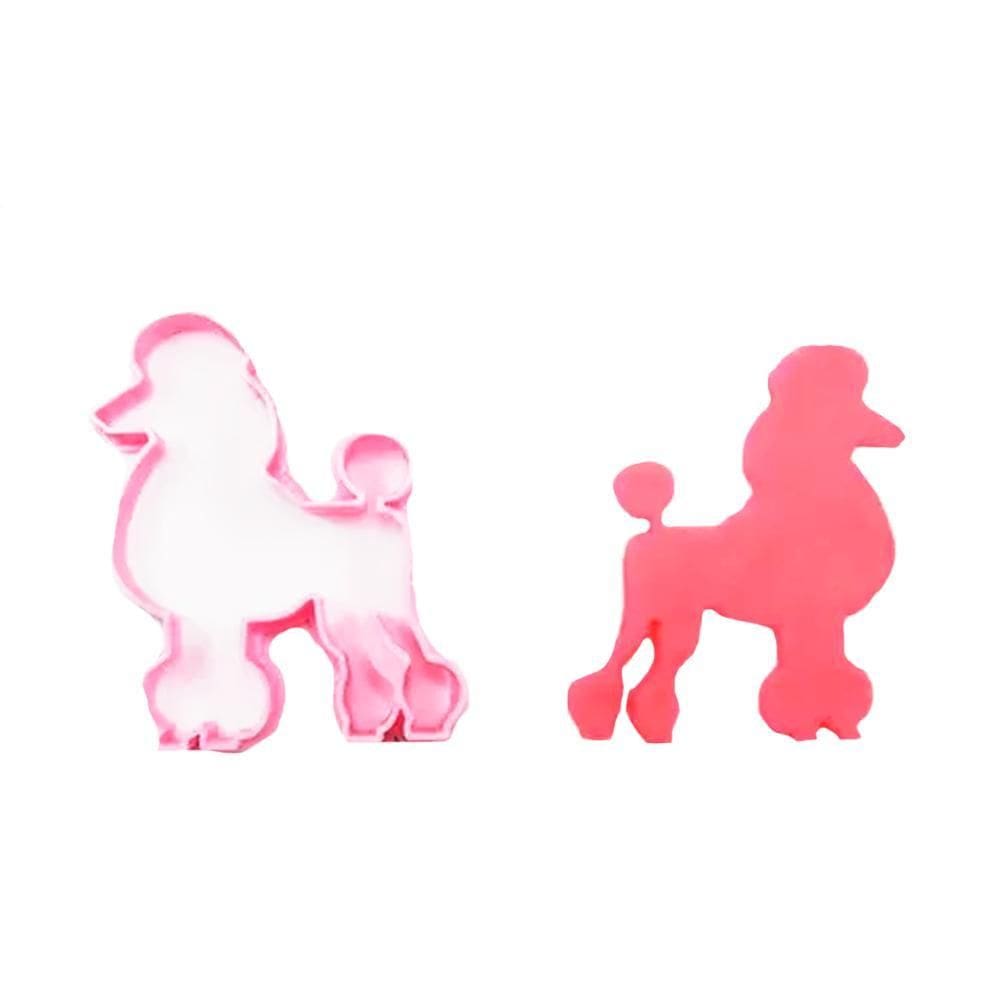 Cortador De Biscoito Poodle 8,5 Cm Plástico