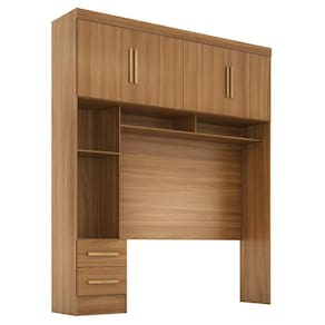 Módulo Closet Smart Aéreo com 2 Gavetas com Maleiro Cinamomo
