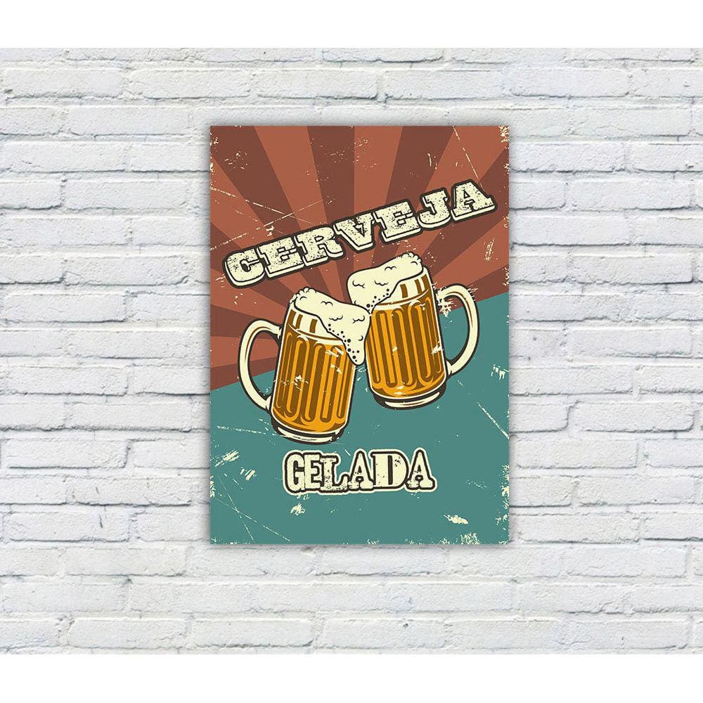Placa Decorativa MDF Tema Cerveja 07